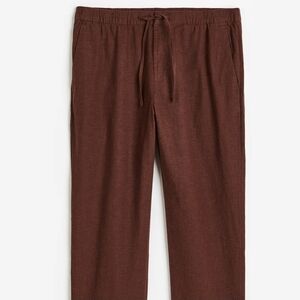 H&M Linen-Blend Drawstring Pants